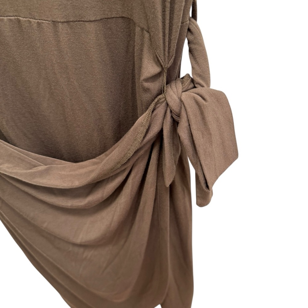 Calvin Klein Faux Wrap Shirt Dress Plus Size‎ 14 GREEN Casual Minimal Feminine - Picture 4 of 9